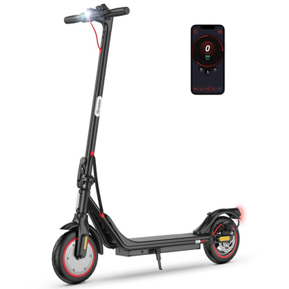 iScooter Patinete Eléctrico Adultos, En Proceso de Certificación DGT, 500W Motor, Autonomía De 20-25 KM, Máxima 25KM/H, Timbre, App, 8.5" Neumáticos, Frenado Doble, Plegable, Carga 120 KG