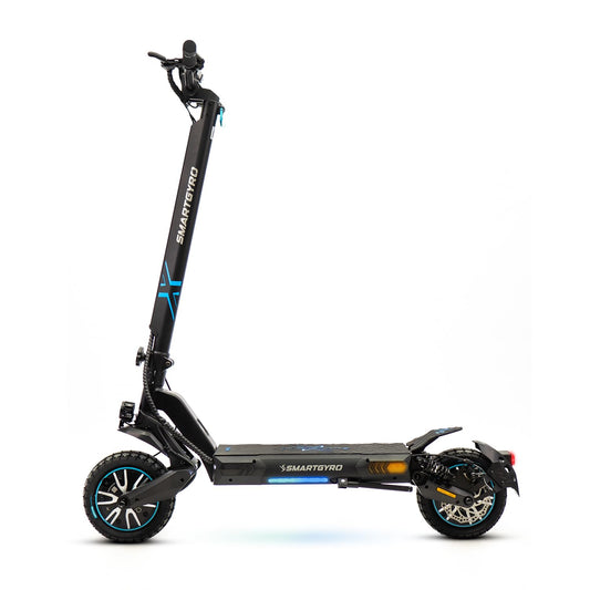 smartGyro Dual MAX 2 - Patinete Eléctrico, 2 Motores de 48V, Batería 15Ah, Smart Core, Autonomía 60 Km, Ruedas de 10 Pulgadas Dual Grip, Suspensiones, Triple Frenada