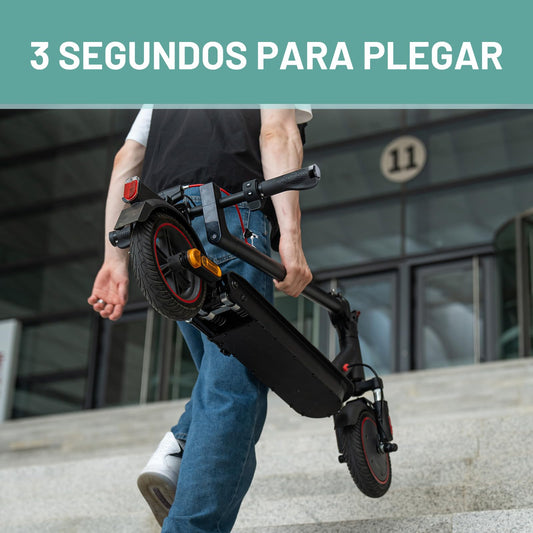 EVERCROSS EV85F Patinete Electrico Certificados DGT, 8,5'' Scooter Eléctrico Plegable para Adultos - 300W, App, Batería 7,8Ah, Peso de 15KG, Carga hasta 120KG, Doble Freno, Amortiguadores Dobles